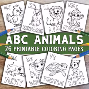 Draw&Learn | ABC Animals Colouring Book
