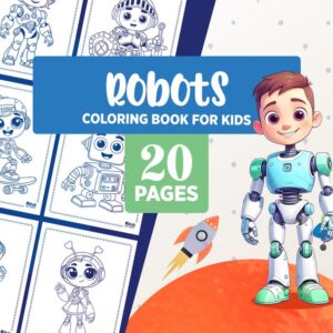 Robot Colouring Book