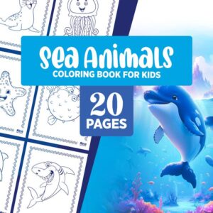 Sea Animals Colouring Book