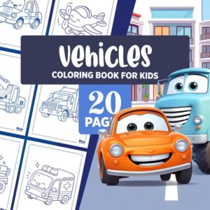 Vehicle Colouring Book