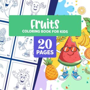Fruits Colouring Book