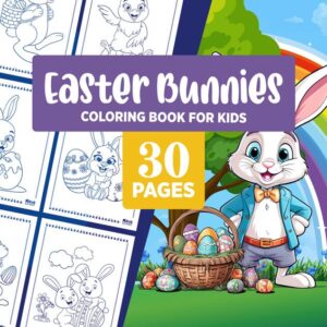 Easter Bunnies Colouring Book